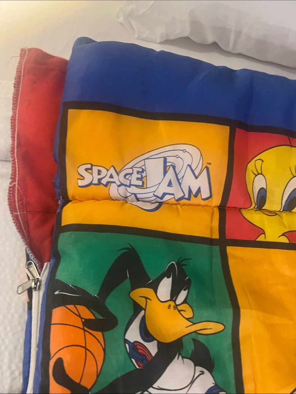 Vintage 90s Space Jam Sleeping Bag‎